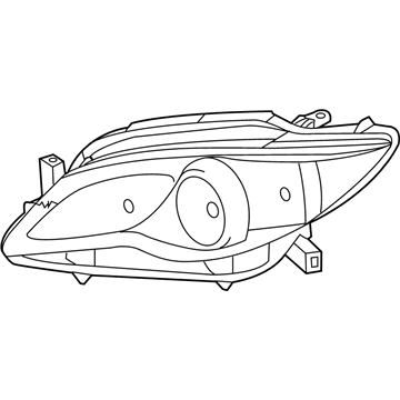 Toyota 81185-07100 Driver Side Headlight Unit Assembly