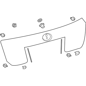 Toyota 76801-47110-A0 Garnish Sub-Assembly, Ba