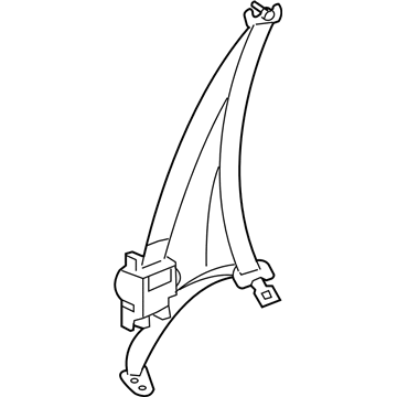 Toyota 73360-04083-B0 Belt & Retractor