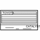 Toyota 11298-37550 Label, Emission Control Information