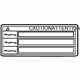 Toyota 16793-28040 Label, Cooling Fan C