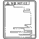 Toyota 11285-33050 Label, COOLANT System