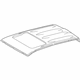 Toyota 63111-04231 Panel, Roof