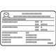 Toyota 11298-WB005 Emission Label