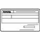 Toyota 11298-21091 Label, Emission Control Information