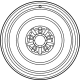 Toyota 42611-42471 Wheel, Disc