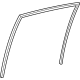 Toyota 68142-0A060 RUN, RR DOOR GLASS