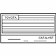 Toyota 11298-21030 Plate, Emission Control Information