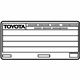 Toyota 11298-31780 Label, Emission Control Information