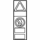 Toyota 74541-35021 Caution Label