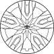 Toyota 42602-0A040 CAP SUB-ASSY, WHEEL