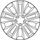 Toyota 4261A-42130 Wheel, Disc Chrome P