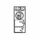 Toyota 74596-78010 Label, Side Air Bag