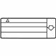 Toyota 11285-21020 Info Label, Driver Side