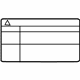 Toyota 11285-21010 Info Label, Passenger Side