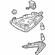 Toyota 81208-10050-B0 Lamp Sub-Assembly, Map