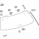 Toyota 68105-0C010 GLASS SUB-ASSY, BACK