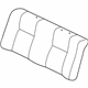 Toyota 71077-02B50-J1 Rear Seat Back Cover (For Bench Type)