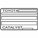 Toyota 11298-28530 Label, Emission Control Information