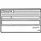 Toyota 11298-22032 Plate, Emission Control Information