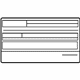 Toyota 11298-20700 Label, Emission Control Information