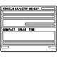 Toyota 42661-52091 Label, Tire Pressure Information