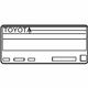 Toyota 11298-37620 Label, Emission Control Information