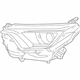 Toyota 81110-0R080 Headlamp Assembly, Passenger Side