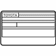 Toyota 11298-28410 Label, Emission Control Information