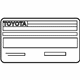 Toyota 11298-21200 Label, Emission Control Information