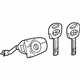 Toyota 69051-12800 Cylinder & Key Set