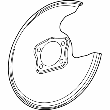 Toyota 47882-F6010 Backing Plate, Driver Side 47882-F6010 Toyota Backing Plate, Driver Side Illustration 1 of 1