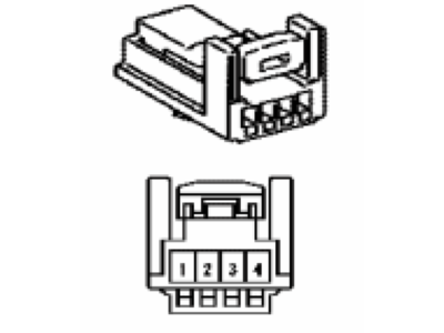 Toyota 90980-12876 Housing, Connector F