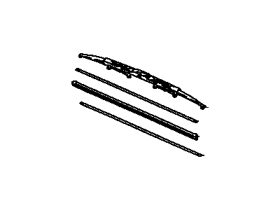 Toyota 85212-07010 Blade,  Front Wiper,  RH