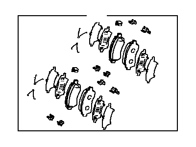 Toyota 04491-07010 Pad Kit,  Disc Brake,  Front