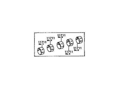 Toyota 11704-88361 Bearing Set,  Crankshaft