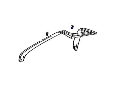 Toyota 63627-17020 Weatherstrip, Removable Roof, Passenger Side