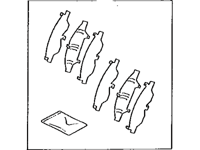 Toyota 04945-12010 Shim Kit,  Anti Squeal,  Front