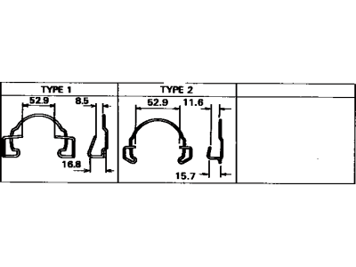 Toyota 31232-32050 Clip,  Release Bearing Hub