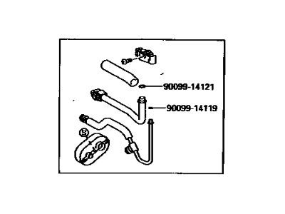 Toyota 88710-17070 Tube Assembly, AIRCONDITIONER