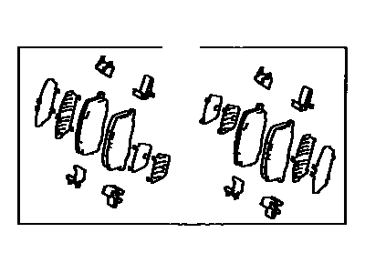 Toyota 04492-17050 Pad Kit,  Disc Brake,  Rear