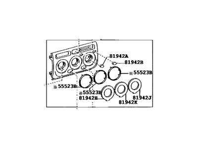 Toyota 55412-17100-C0 Panel, Instrument Cluster Finish, Center