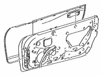 Toyota 67001-17110 Panel Sub-Assy,  Front Door,  RH