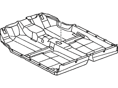 Toyota 58510-17210-C1 Carpet Assy,  Front Floor,  Front