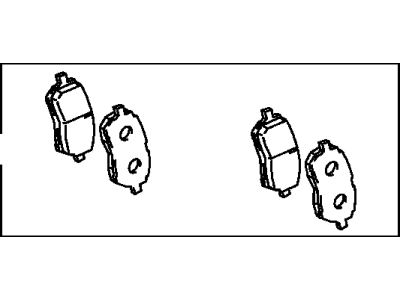 Toyota 04465-17100 Pad Kit,  Disc Brake,  Front