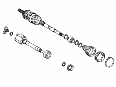 Toyota 43410-08230 Shaft Assy,  Front Drive,  RH