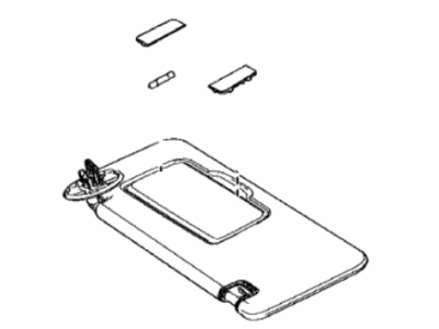 Toyota 74310-08070-B2 Visor Assy,  RH