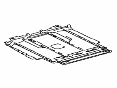 Toyota 58651-08130 Sheet,  Rear Floor Silencer,  No.1