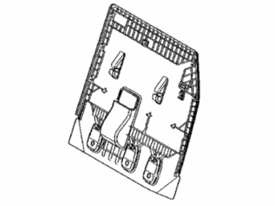 Toyota 71758-08050-C0 Cover,  Rear NO.2 Seat Back Board,  LH