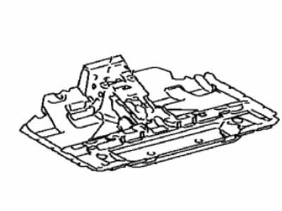 Toyota 58611-08040 Sheet,  Front Floor Silencer